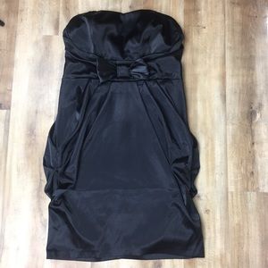 TORRID Black Satin Strapless Dress 20